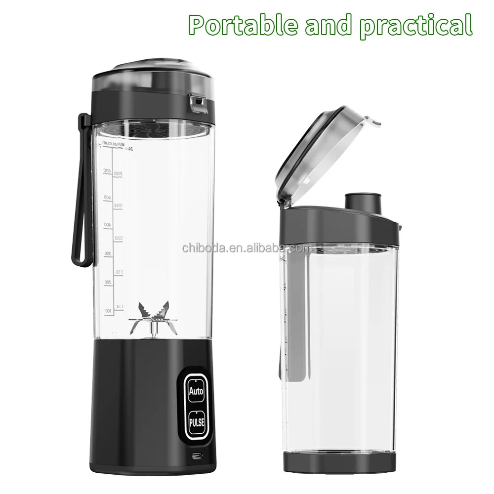 Mixeur à milkshakes 700 ml, grande capacité, USB, portable, pour extérieur, bureau, maison, camping-car, voiture