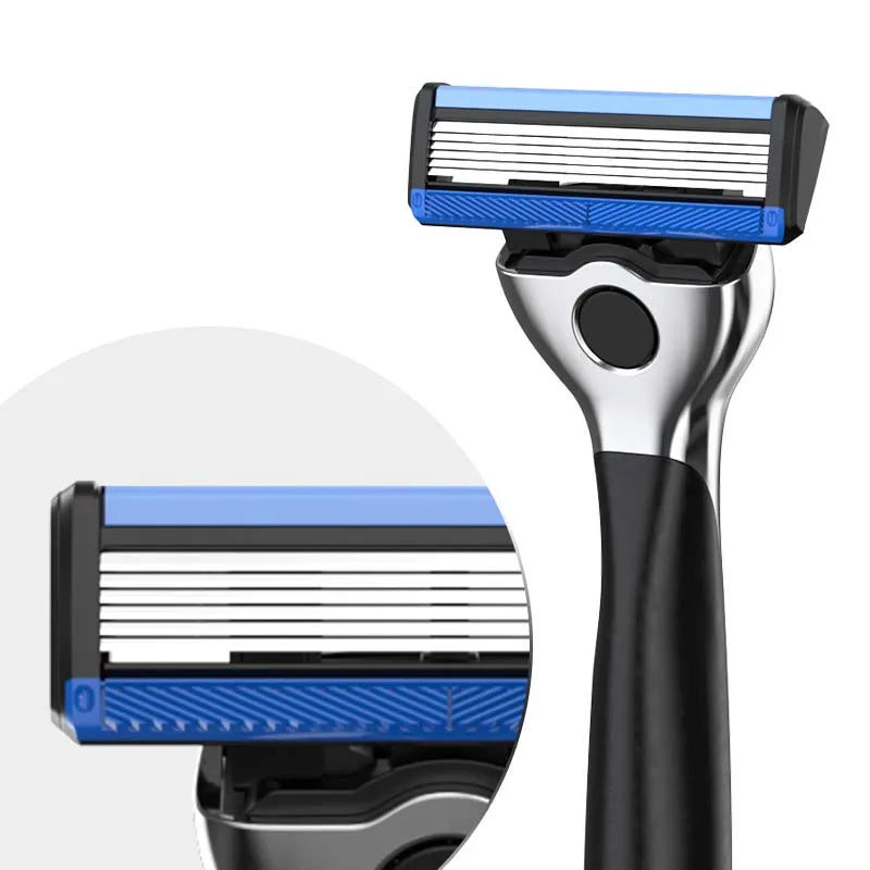 Wholesale Safety Razor Good Quality 6+1 Blade Razor Customized Replaceable Razor for Body