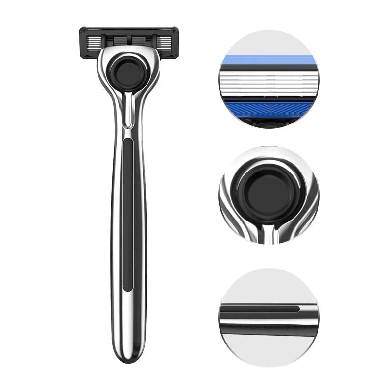 Wholesale Safety Razor Good Quality 6+1 Blade Razor Customized Replaceable Razor for Body