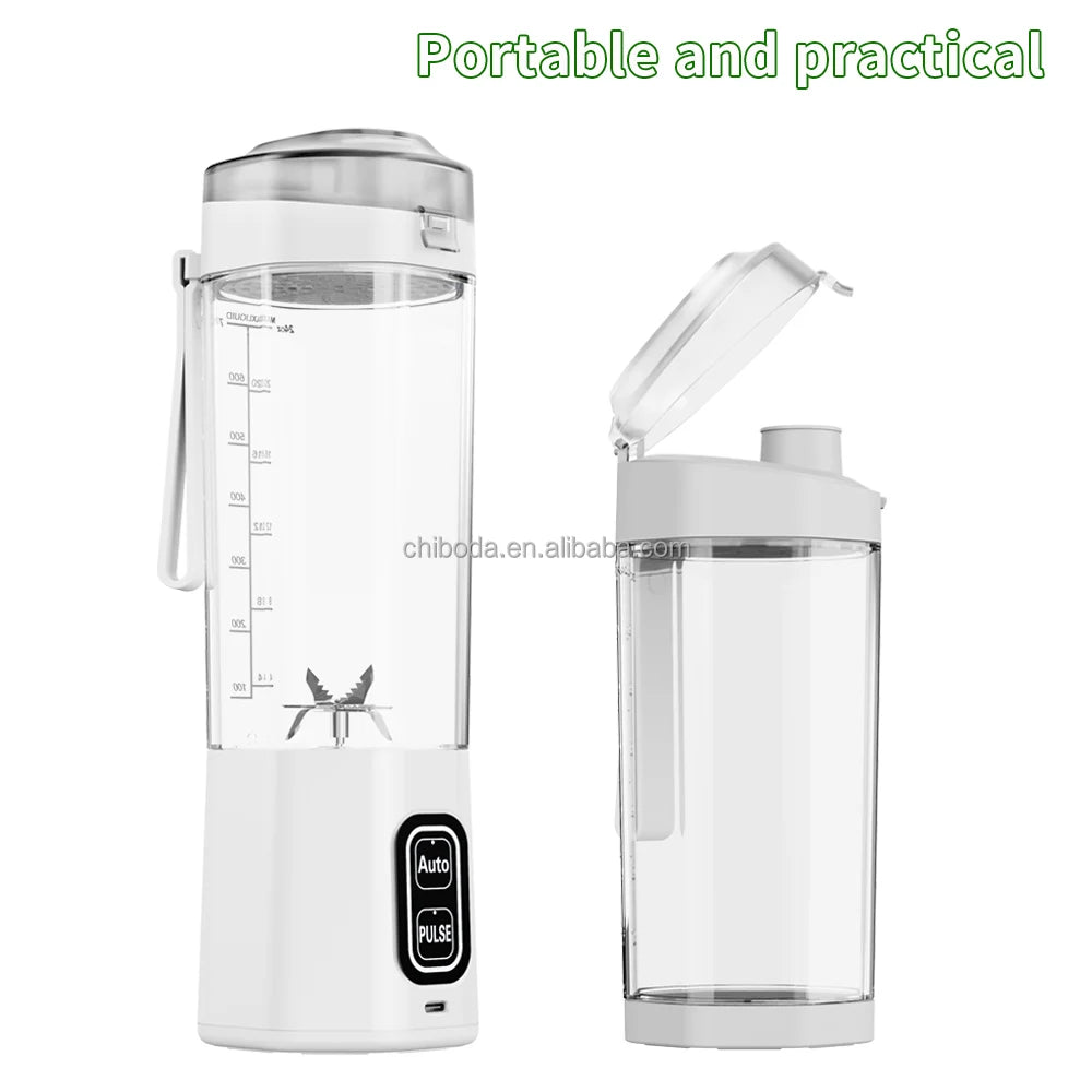 Mixeur à milkshakes 700 ml, grande capacité, USB, portable, pour extérieur, bureau, maison, camping-car, voiture