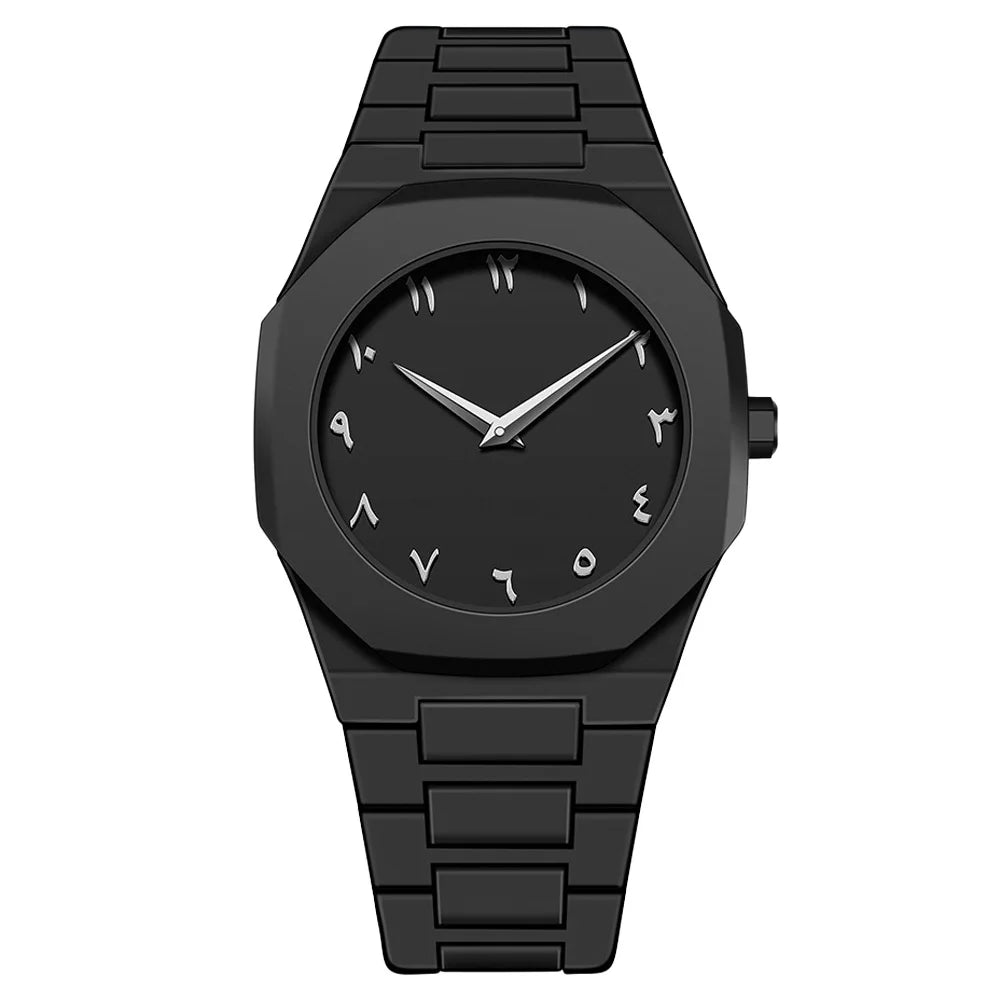 Montre à quartz minimaliste pour homme, décontractée, légère, bracelet en plastique, étanche, sport, affaires, horloge créative