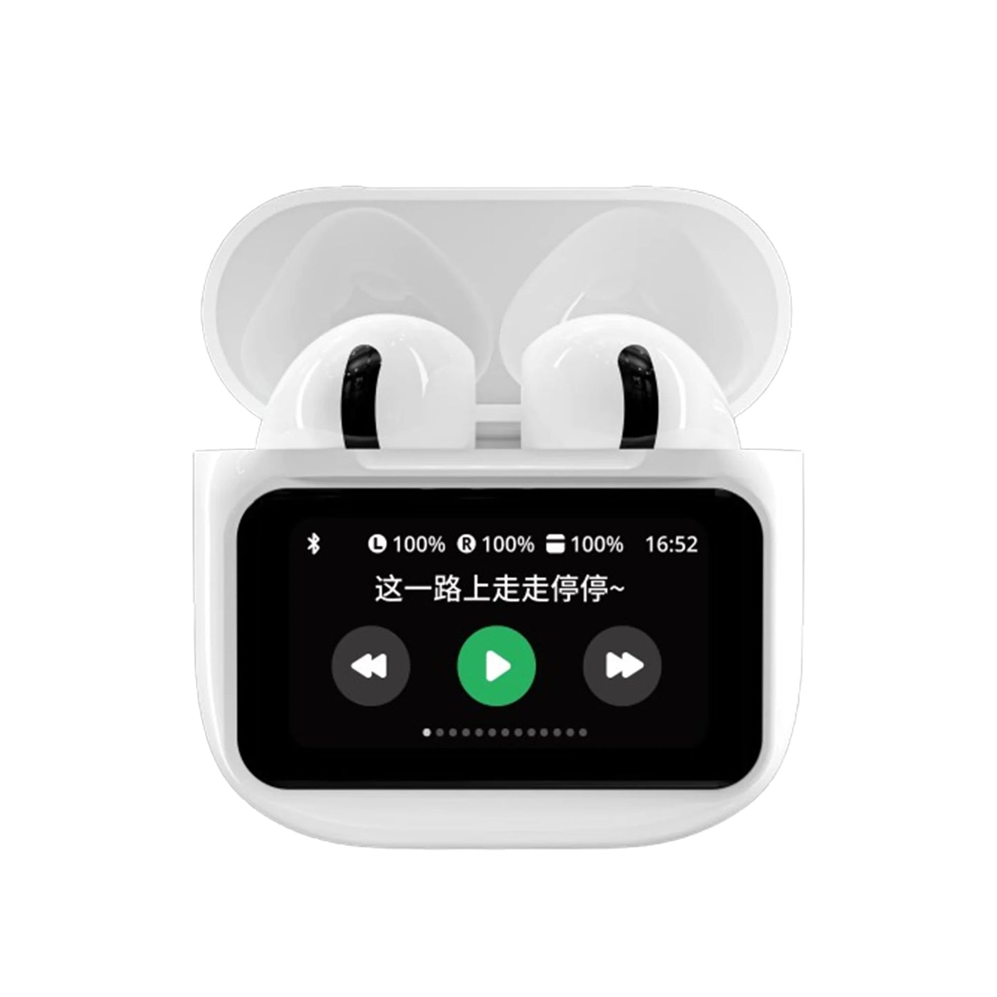 Écouteurs sans fil A11 Pro TWS à écran LCD tactile avec réduction du bruit ENC, basses puissantes, son premium, batterie longue durée