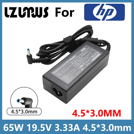Chargeur adaptateur secteur 65 W 19,5 V 3,33 A pour HP Pavilion x360 15, Zbook 15 14u 15u G3 G4 G5, Blue Tip 15-f111dx 15-f211wm 