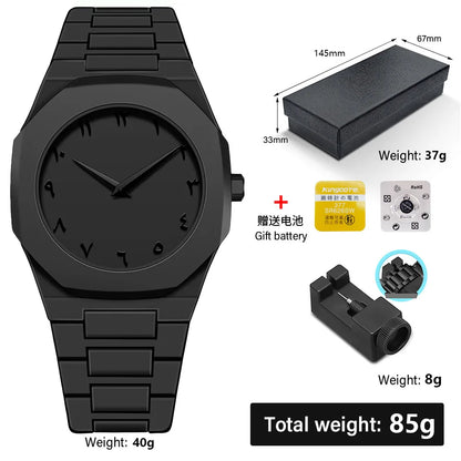 Montre à quartz minimaliste pour homme, décontractée, légère, bracelet en plastique, étanche, sport, affaires, horloge créative 