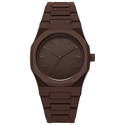 Montre à quartz minimaliste pour homme, décontractée, légère, bracelet en plastique, étanche, sport, affaires, horloge créative 