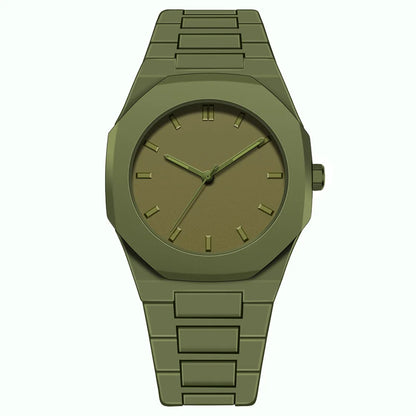 Montre à quartz minimaliste pour homme, décontractée, légère, bracelet en plastique, étanche, sport, affaires, horloge créative 