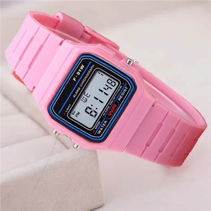 Montres électroniques carrées rétro à affichage numérique pour femmes et hommes, montres de luxe en or rose et argent pour dames 