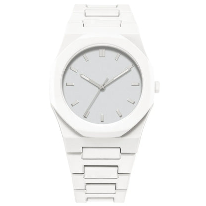 Montre à quartz minimaliste pour homme, décontractée, légère, bracelet en plastique, étanche, sport, affaires, horloge créative 