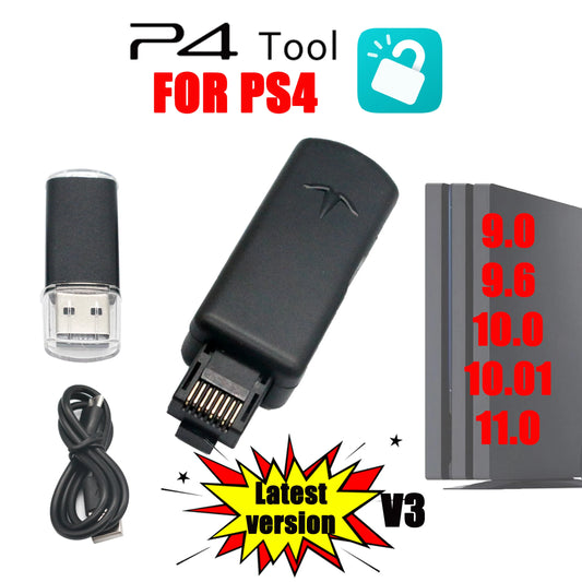 Kit de modification d'outils JB One-Key, clé USB avec câble Ethernet Type-C, adaptateur USB JB pour système PS4/PS4 Pro/PS4 Slim FW 9.0-11.0 