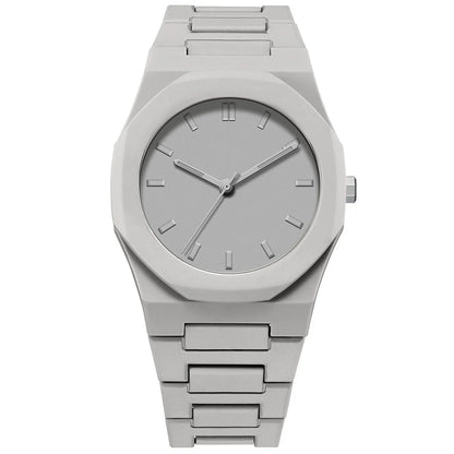 Montre à quartz minimaliste pour homme, décontractée, légère, bracelet en plastique, étanche, sport, affaires, horloge créative 