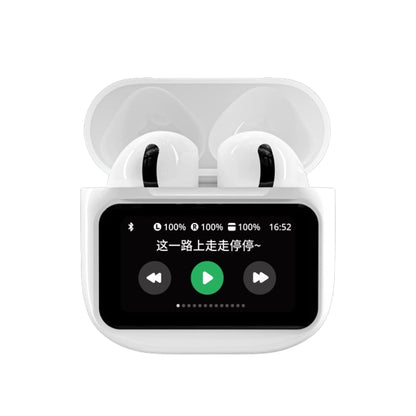 Écouteurs sans fil A11 Pro TWS à écran LCD tactile avec réduction du bruit ENC, basses puissantes, son premium, batterie longue durée